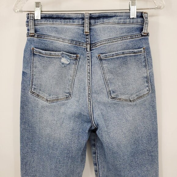 Evereve The Ever Fit High Rise Straight Women's Button Fly Denim Jeans Size 25 - Picture 6 of 11